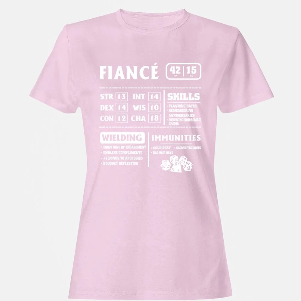 Fiance Stats Women's T-Shirt - Light Pink - 9
