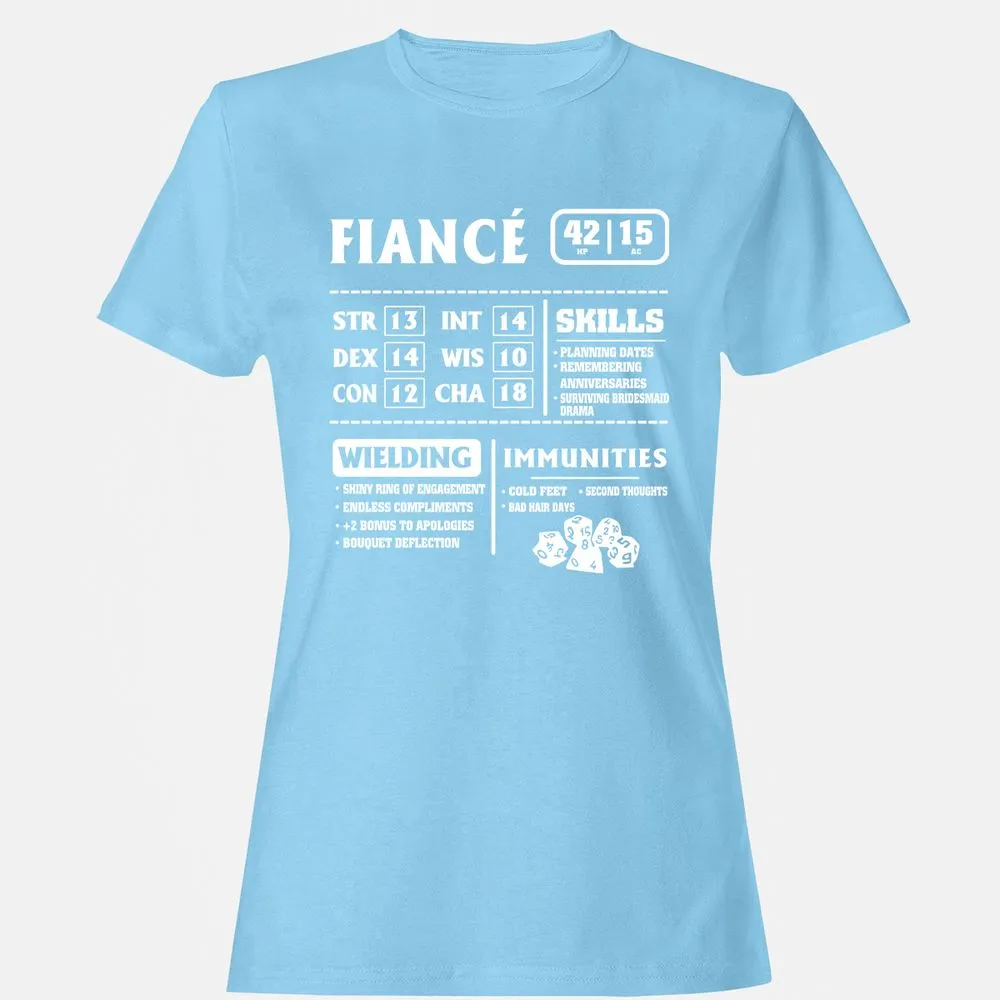 Fiance Stats Women's T-Shirt - Light Blue - 8
