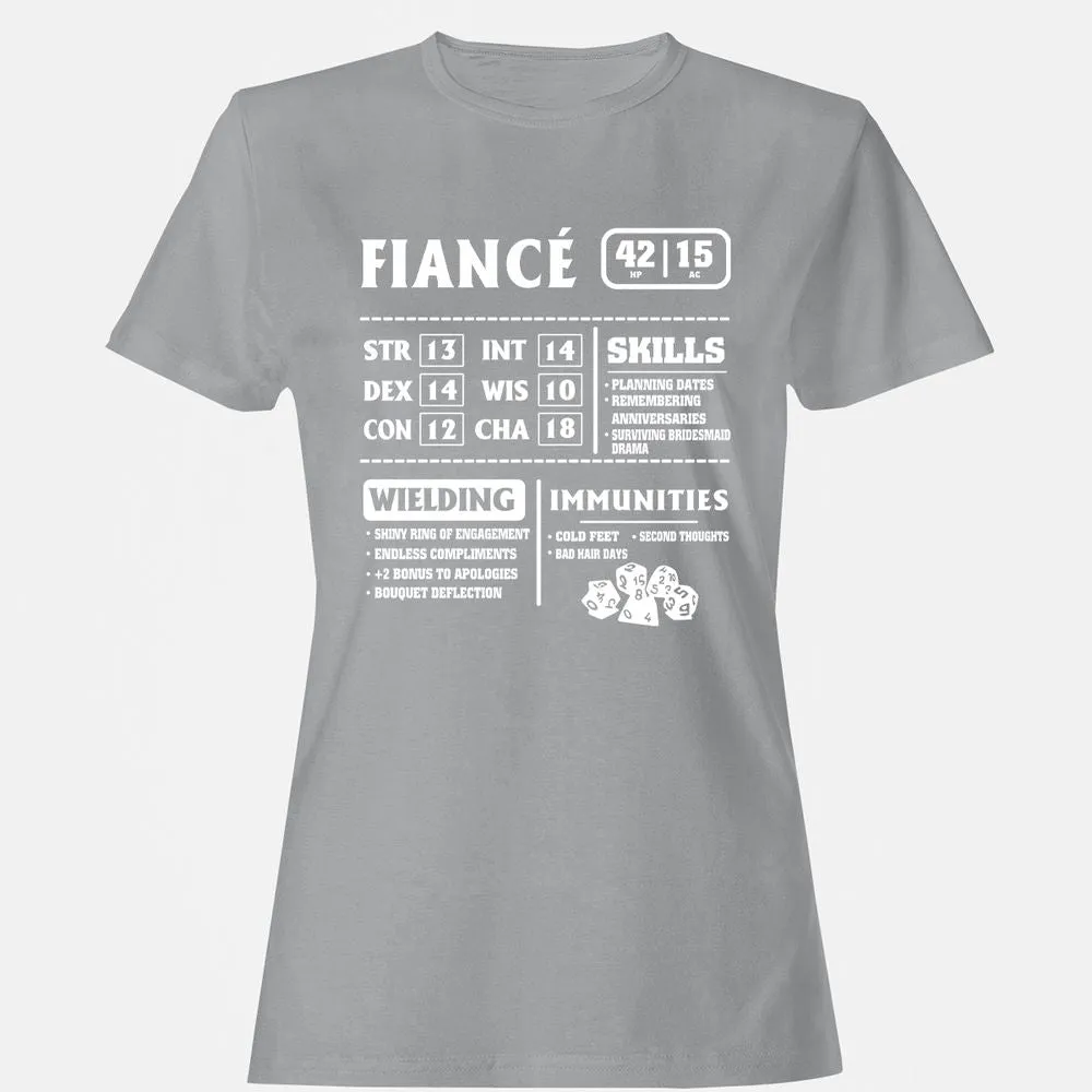 Fiance Stats Women's T-Shirt - Sport Grey - 15