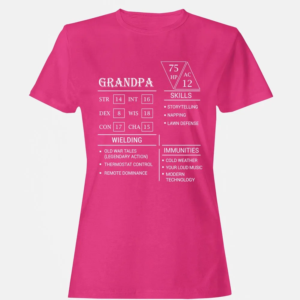 Grandpa Stats Women's T-Shirt - Heliconia - 6