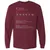 Aries Stats Long Sleeve T-Shirt - Maroon - 11