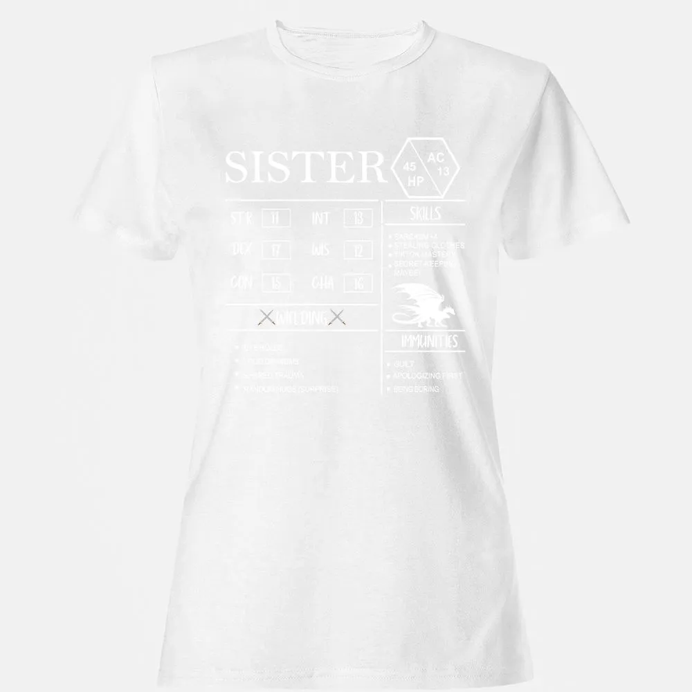 Sister Stats Women's T-Shirt - White - 16