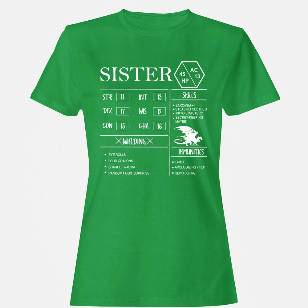 Sister Stats Women's T-Shirt - Irish Green - 7
