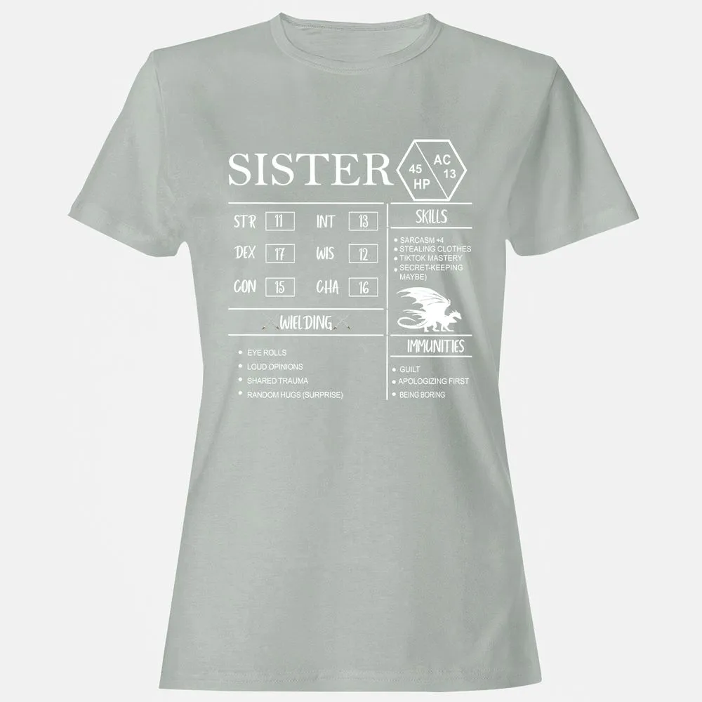 Sister Stats Women's T-Shirt - Ash - 2