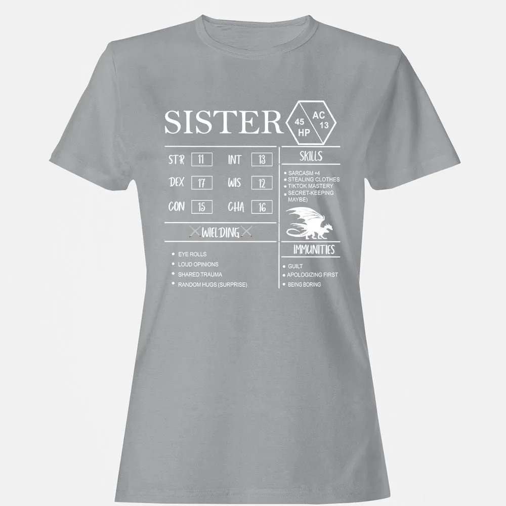 Sister Stats Women's T-Shirt - Sport Grey - 15