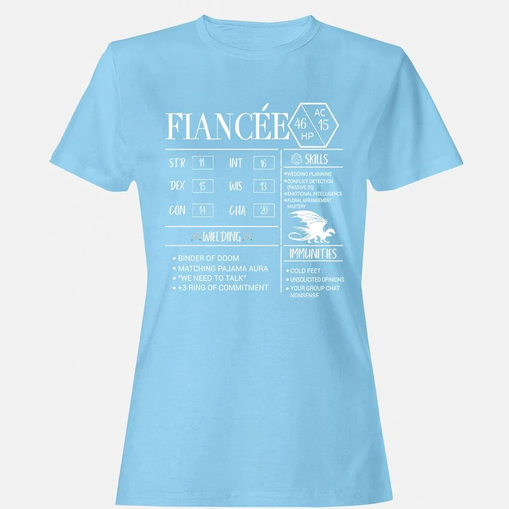 Fiancee Stats Women's T-Shirt - Light Blue - 8