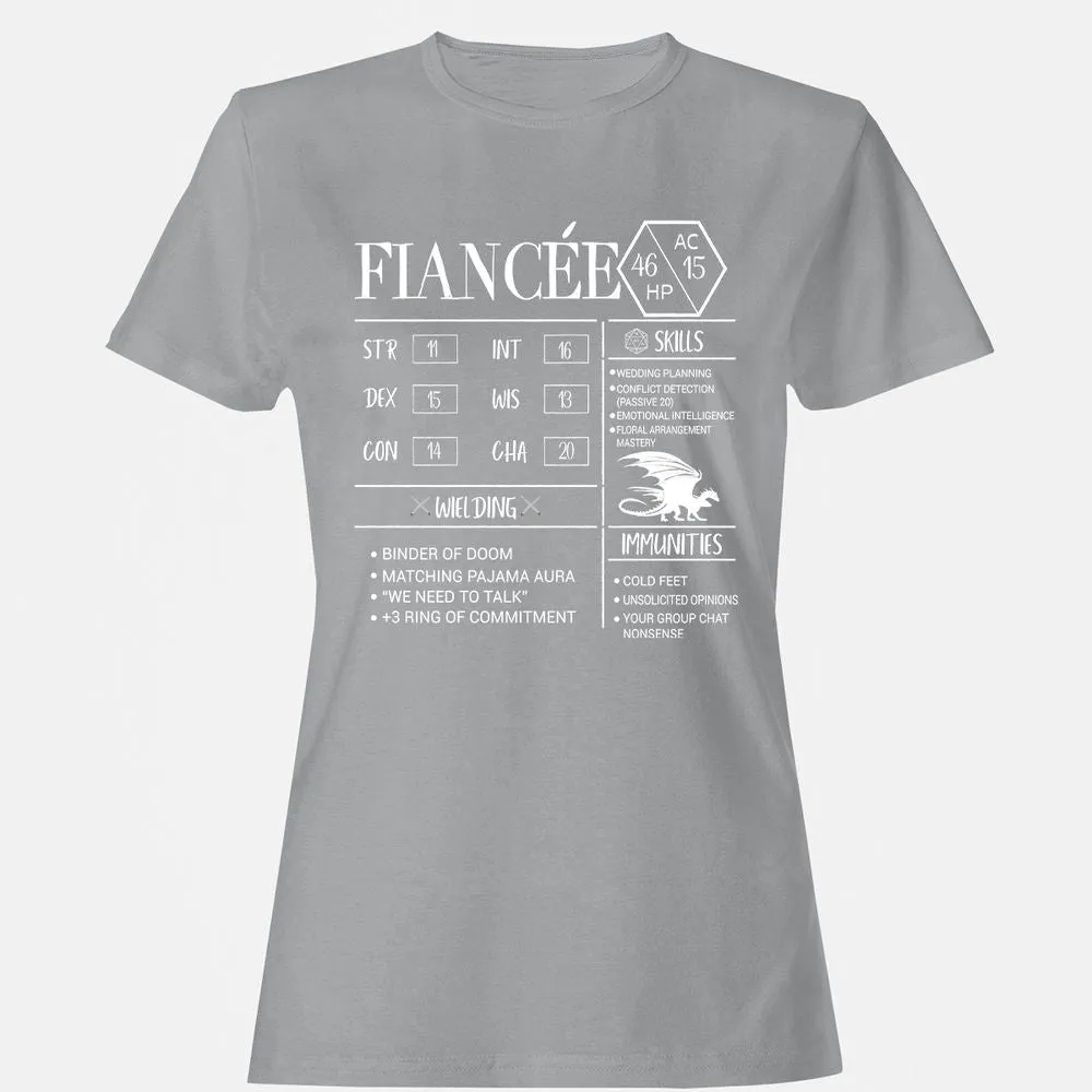 Fiancee Stats Women's T-Shirt - Sport Grey - 15