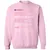 Aries Stats Classic Unisex Sweatshirt - Light Pink - 3