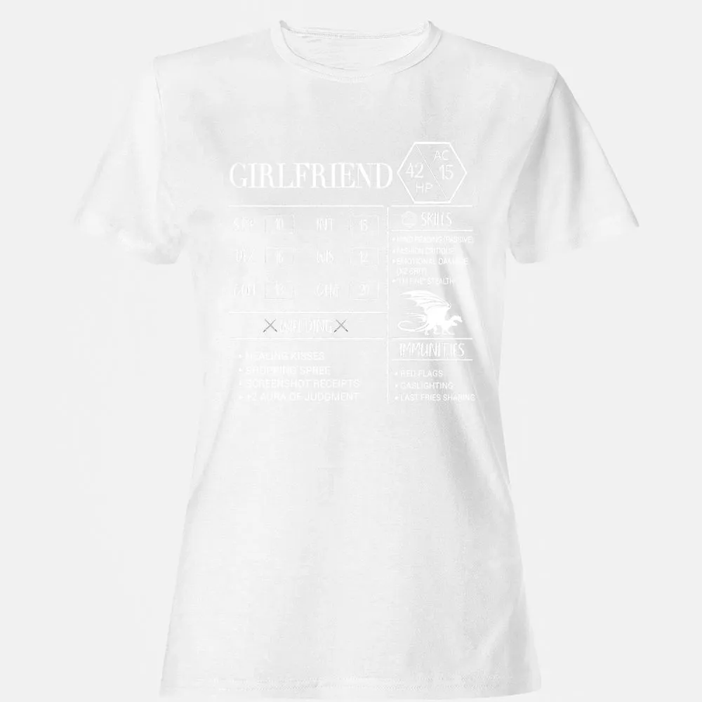 Girlfriend Stats Women's T-Shirt - White - 16