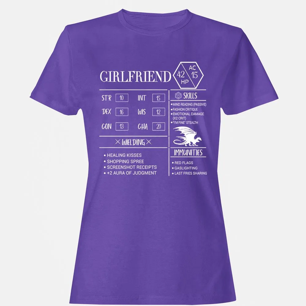 Girlfriend Stats Women's T-Shirt - Purple - 12