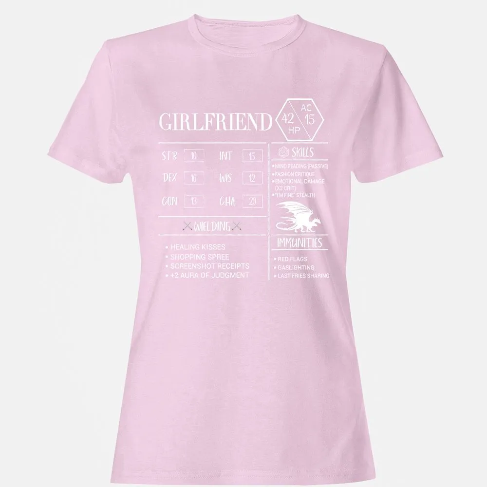 Girlfriend Stats Women's T-Shirt - Light Pink - 9