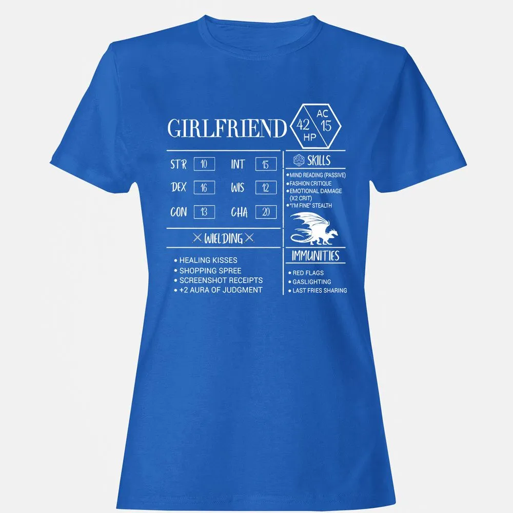 Girlfriend Stats Women's T-Shirt - Royal - 14
