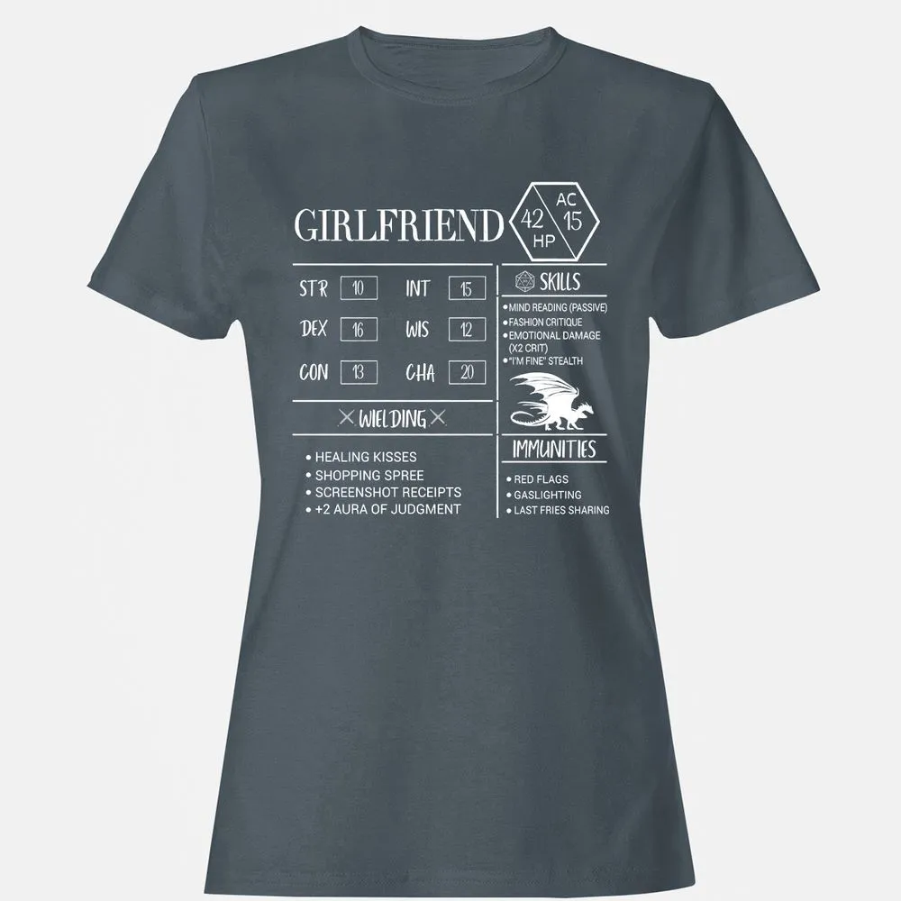 Girlfriend Stats Women's T-Shirt - Charcoal - 3