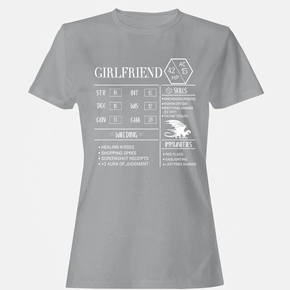 Girlfriend Stats Women's T-Shirt - Sport Grey - 15