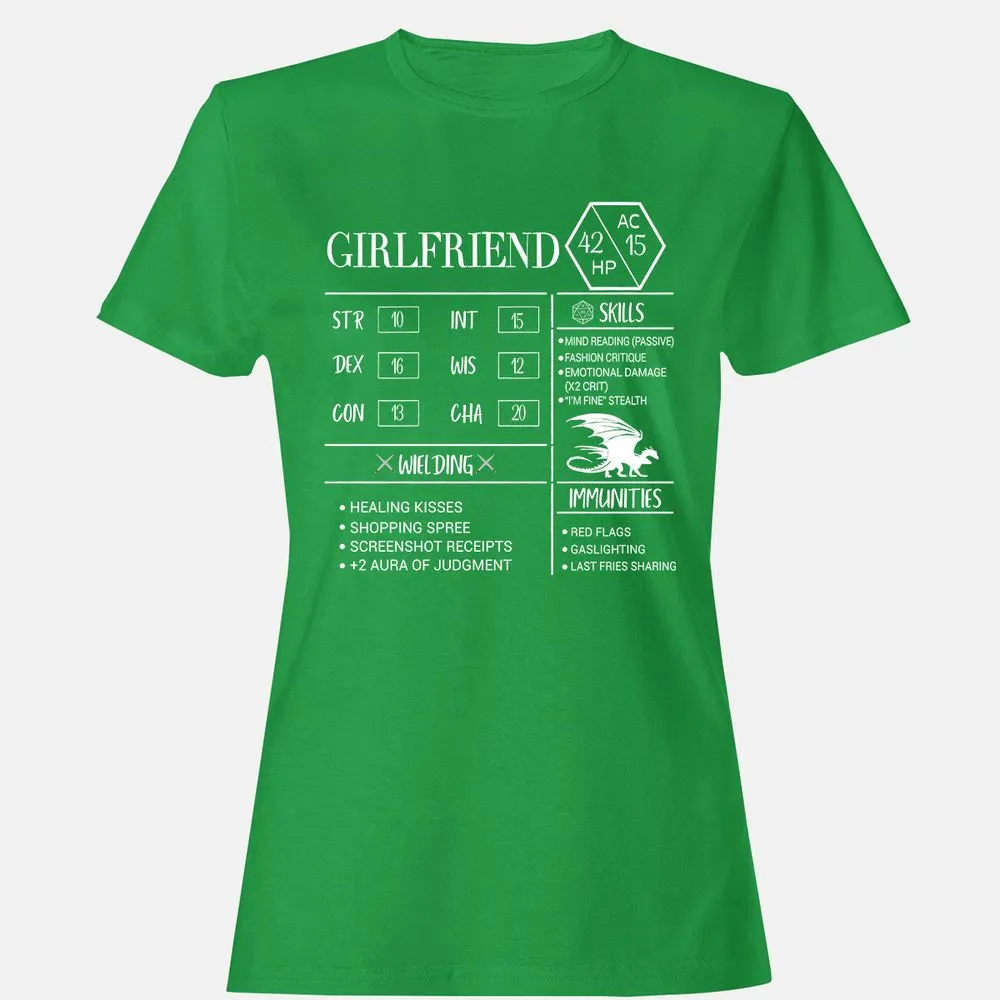 Girlfriend Stats Women's T-Shirt - Irish Green - 7