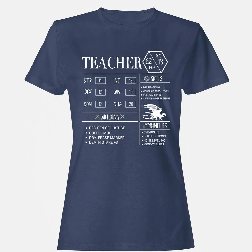 Teacher New Women's T-Shirt - Navy - 10