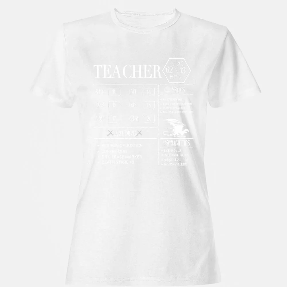 Teacher New Women's T-Shirt - White - 16