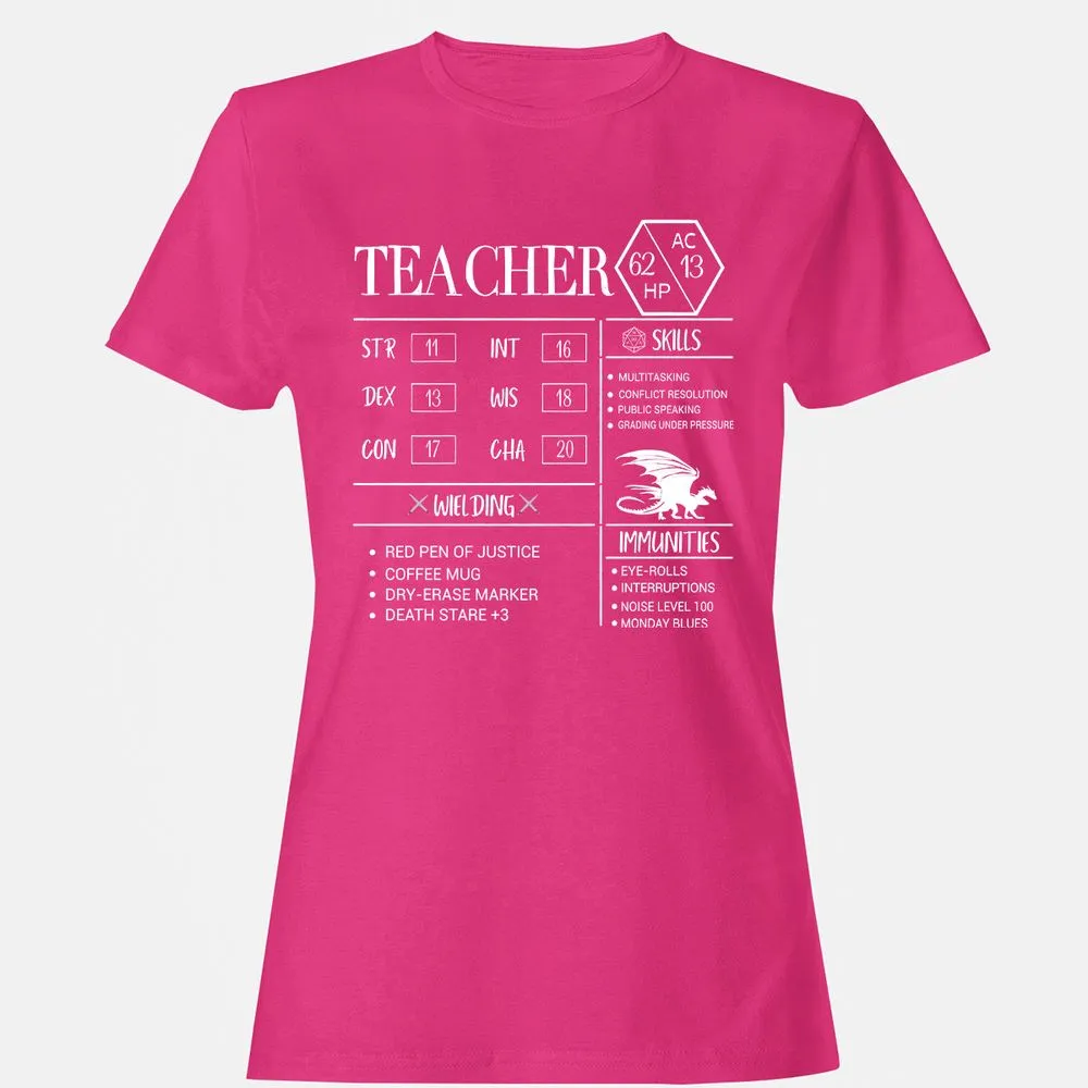 Teacher New Women's T-Shirt - Heliconia - 6