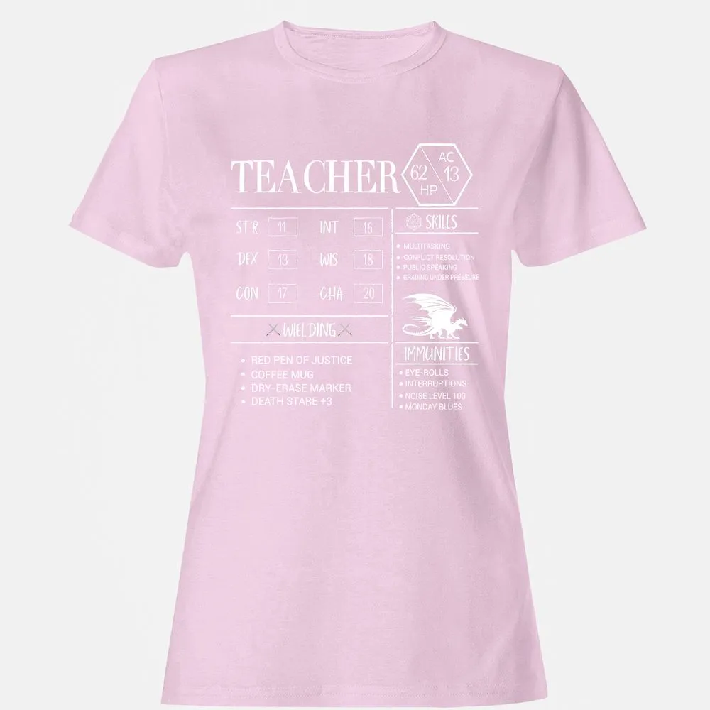 Teacher New Women's T-Shirt - Light Pink - 9