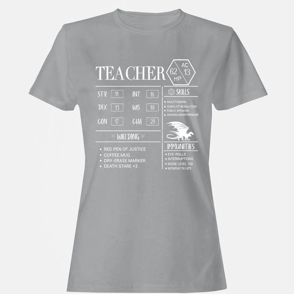 Teacher New Women's T-Shirt - Sport Grey - 15