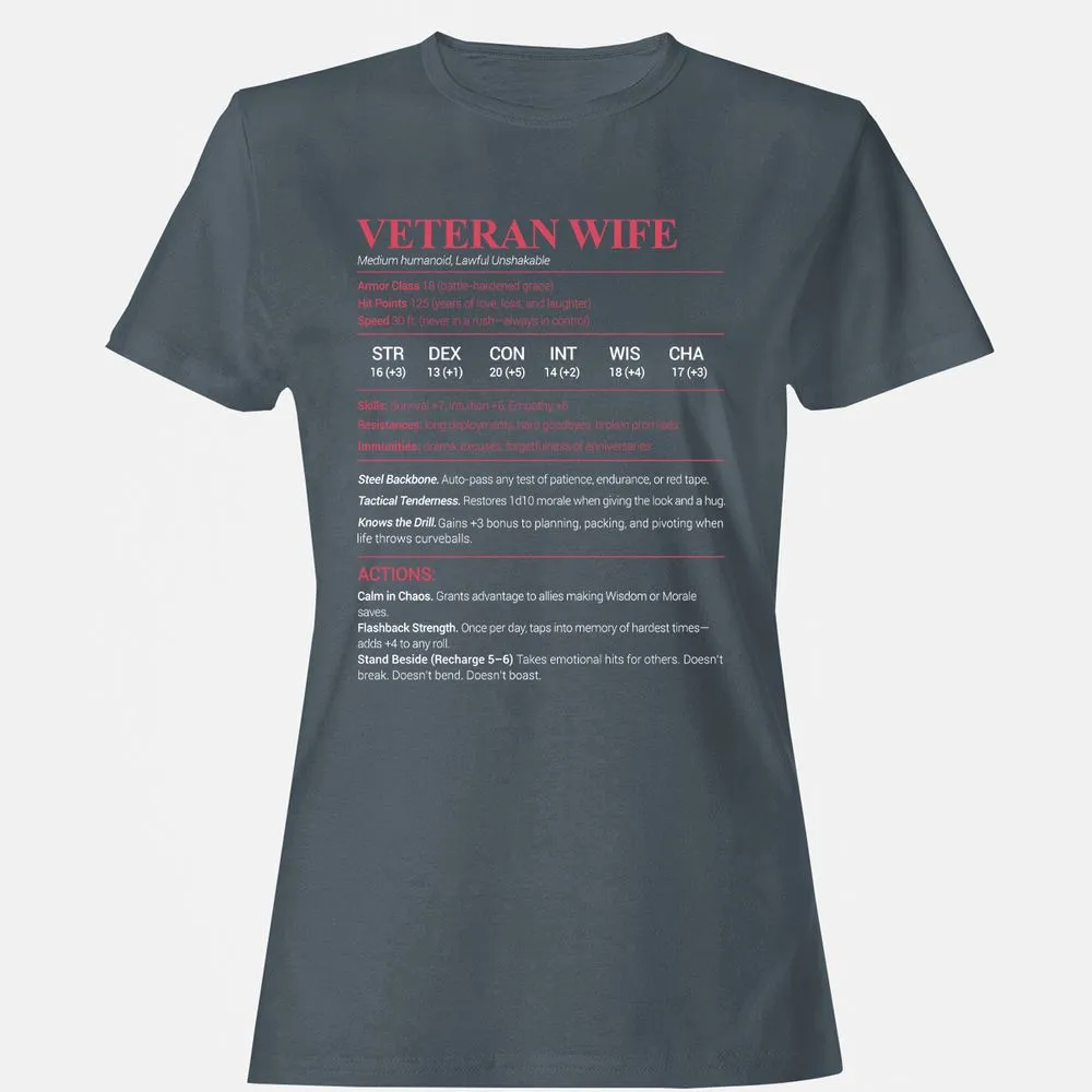 Veteran New Women's T-Shirt - Charcoal - 3