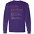 Antisocial Stats Long Sleeve T-Shirt - Purple - 13