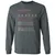 Antisocial Stats Long Sleeve T-Shirt - Dark Heather - 15