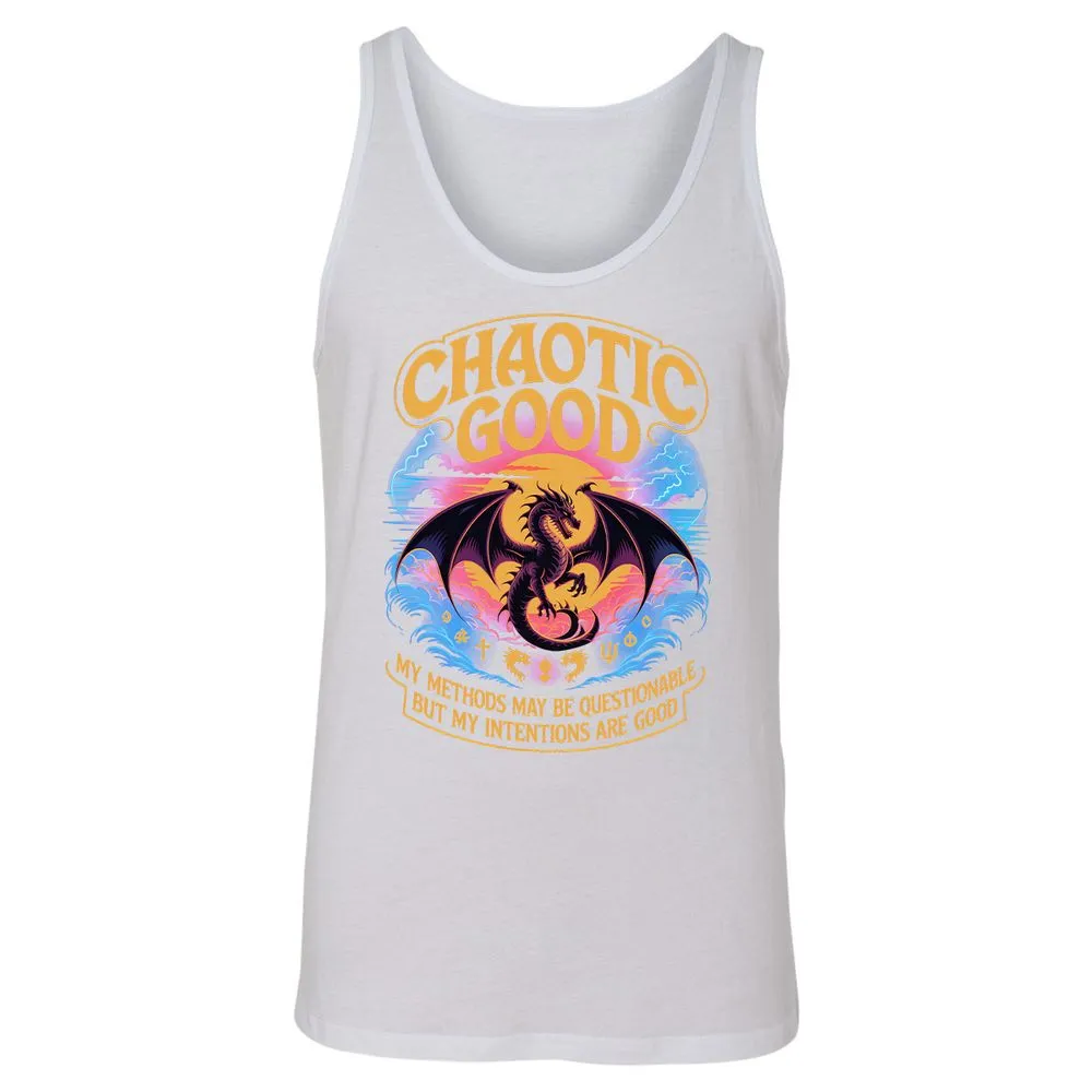 Chaotic Good Unisex Jersey Tank - White - 14
