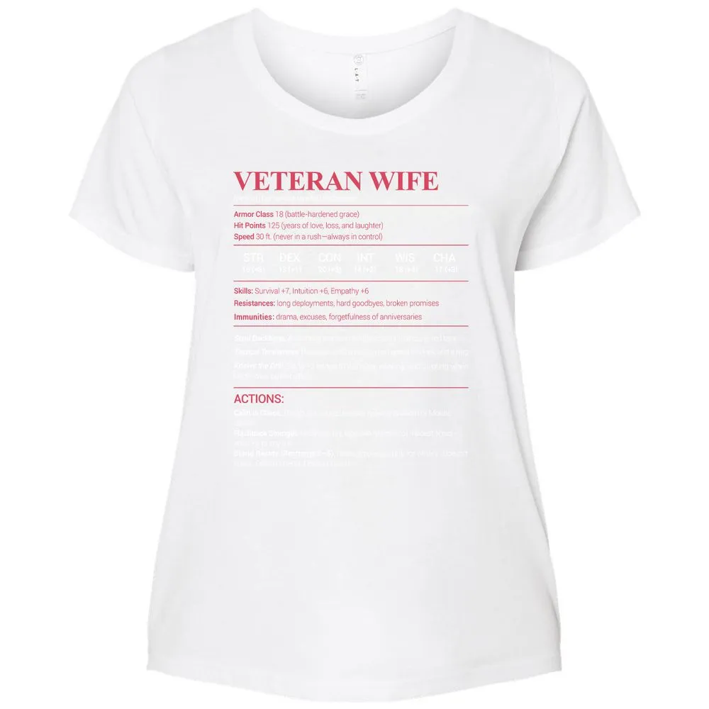 Veteran New Ladies Curvy Jersey - White - 6