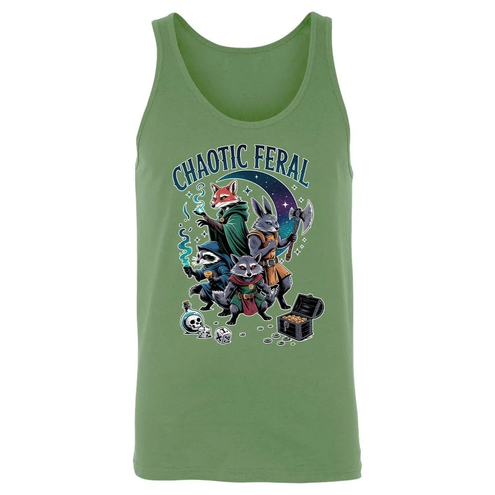 Chaotic Feral Unisex Jersey Tank - Leaf - 10