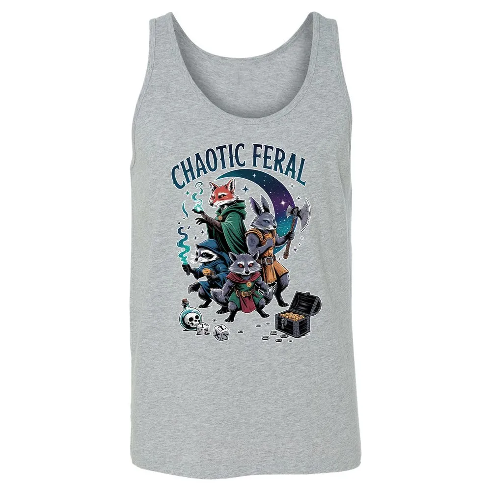 Chaotic Feral Unisex Jersey Tank - Athletic Heather - 4
