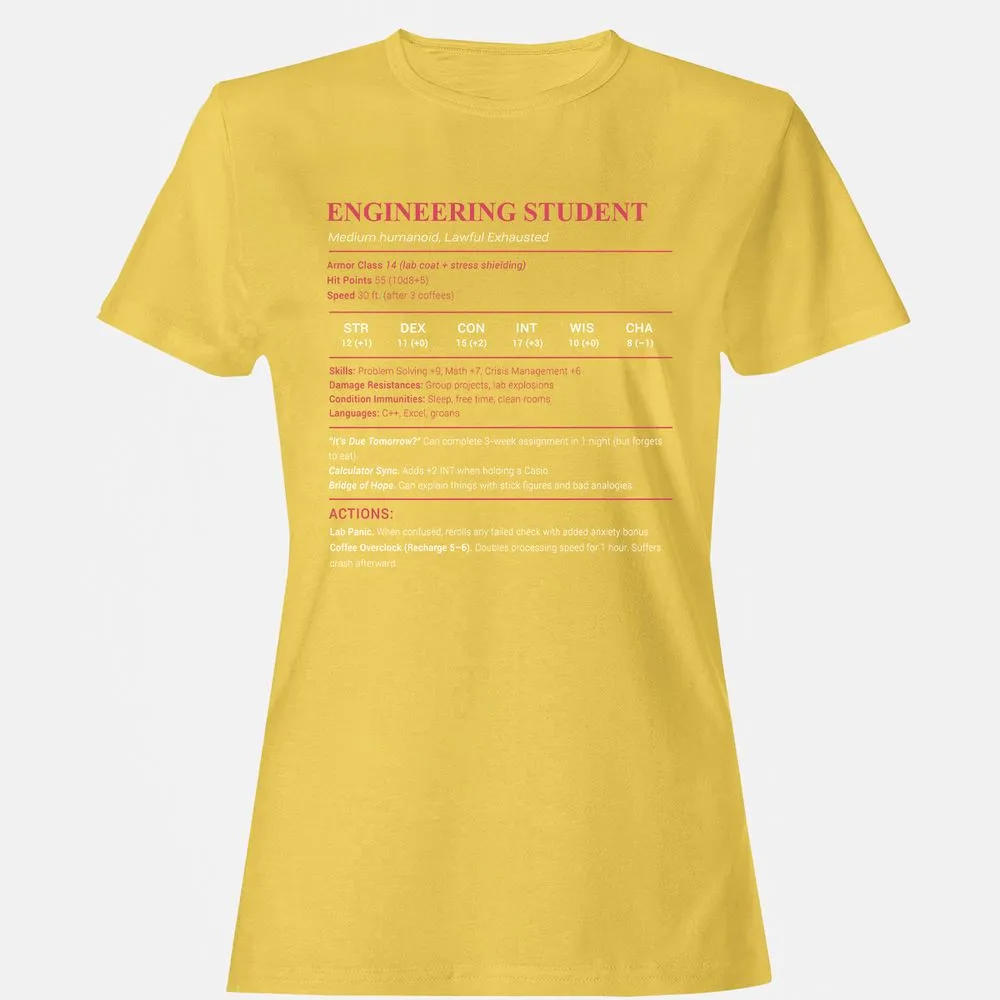 Engineering Student Women's T-Shirt - Daisy - 4