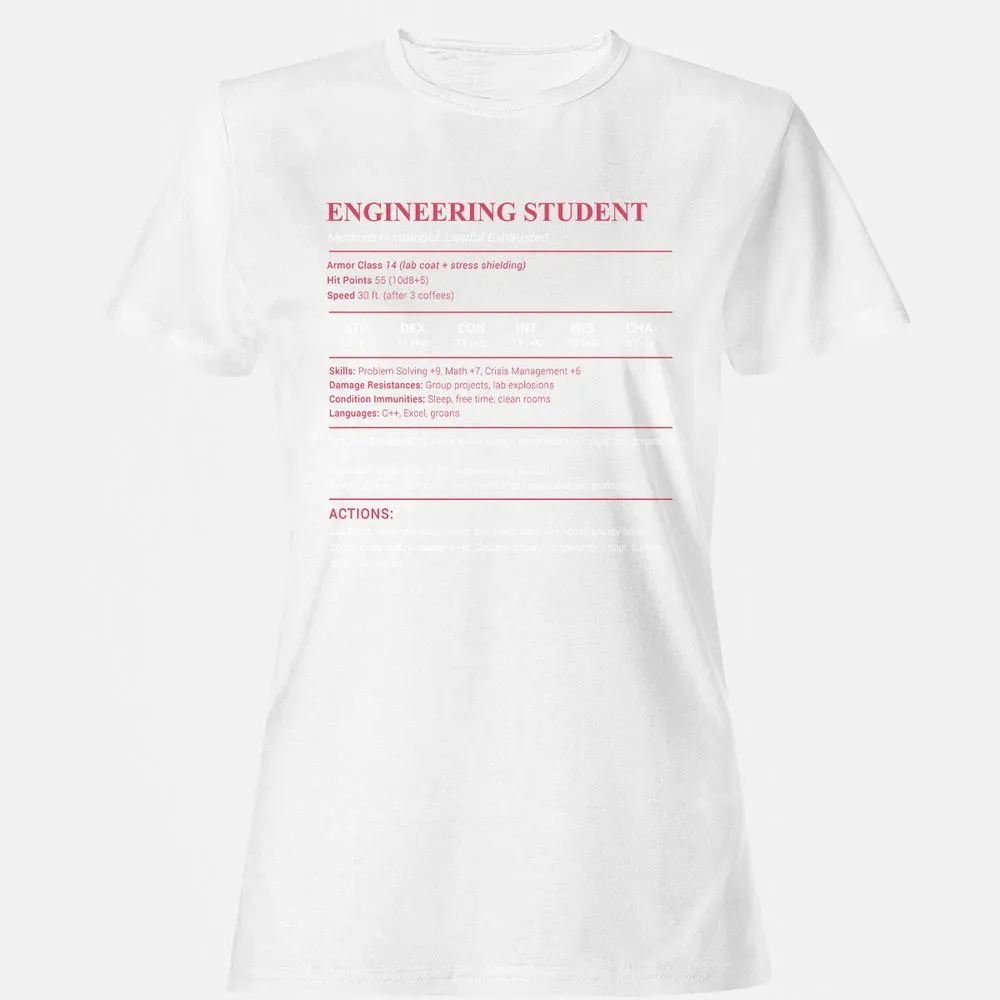 Engineering Student Women's T-Shirt - White - 16