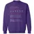 Antisocial Stats Classic Unisex Sweatshirt - Purple - 6