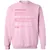 Antisocial Stats Classic Unisex Sweatshirt - Light Pink - 3