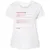 Bartender Stats Ladies Curvy Jersey - White - 6