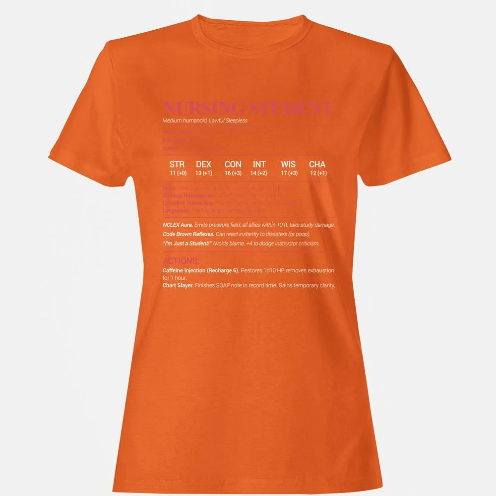 Nursing Student Women's T-Shirt - Orange - 11