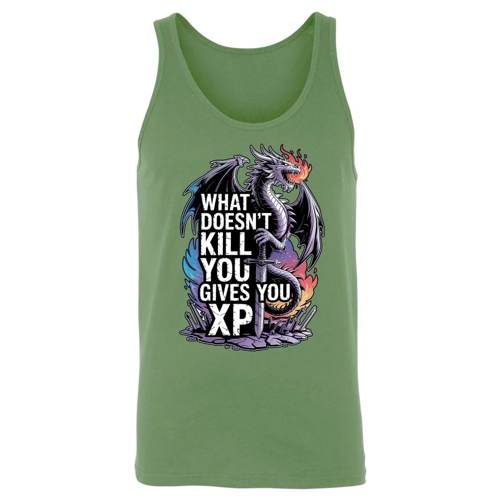 What Doesn't Kill You Dragon Unisex Jersey Tank - Leaf - 10