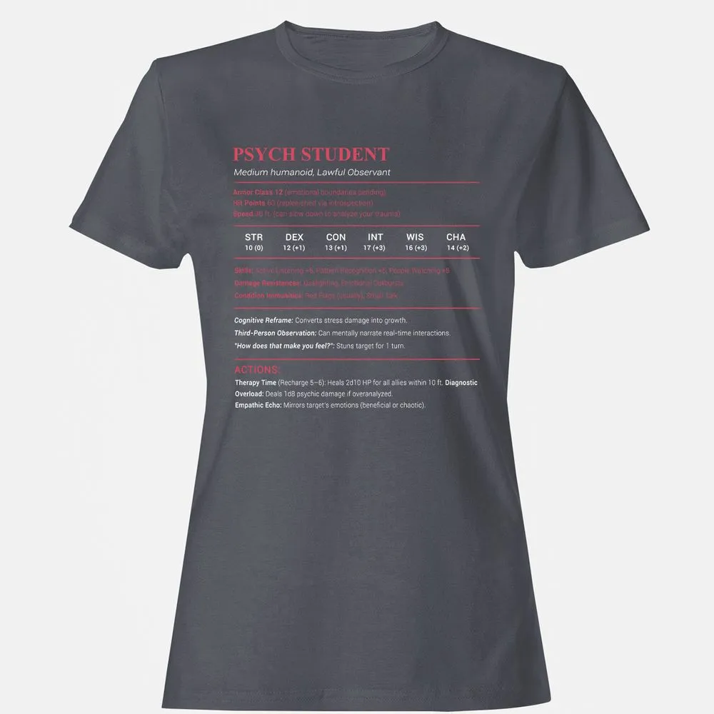 Psych Student Women's T-Shirt - Dark Heather - 5