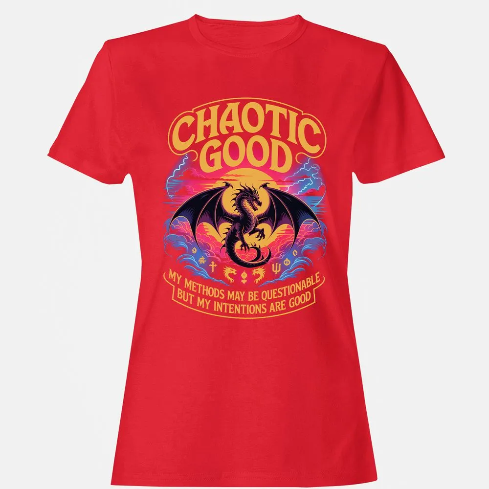 Chaotic Good Women's T-Shirt - Red - 13