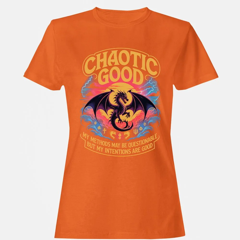 Chaotic Good Women's T-Shirt - Orange - 11