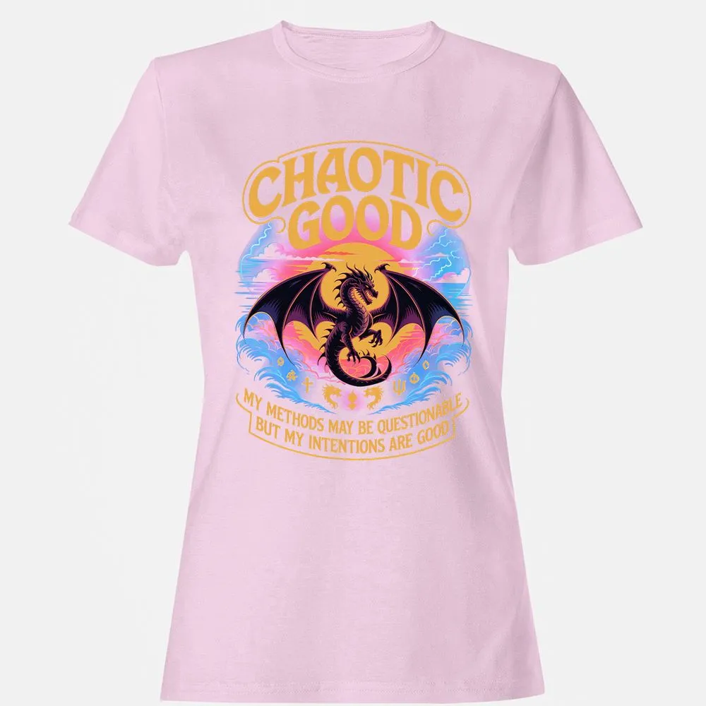 Chaotic Good Women's T-Shirt - Light Pink - 9