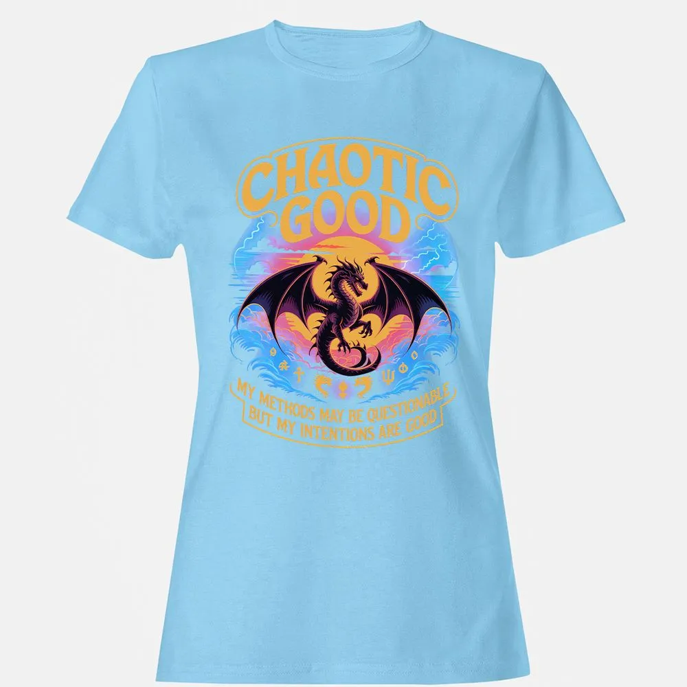 Chaotic Good Women's T-Shirt - Light Blue - 8