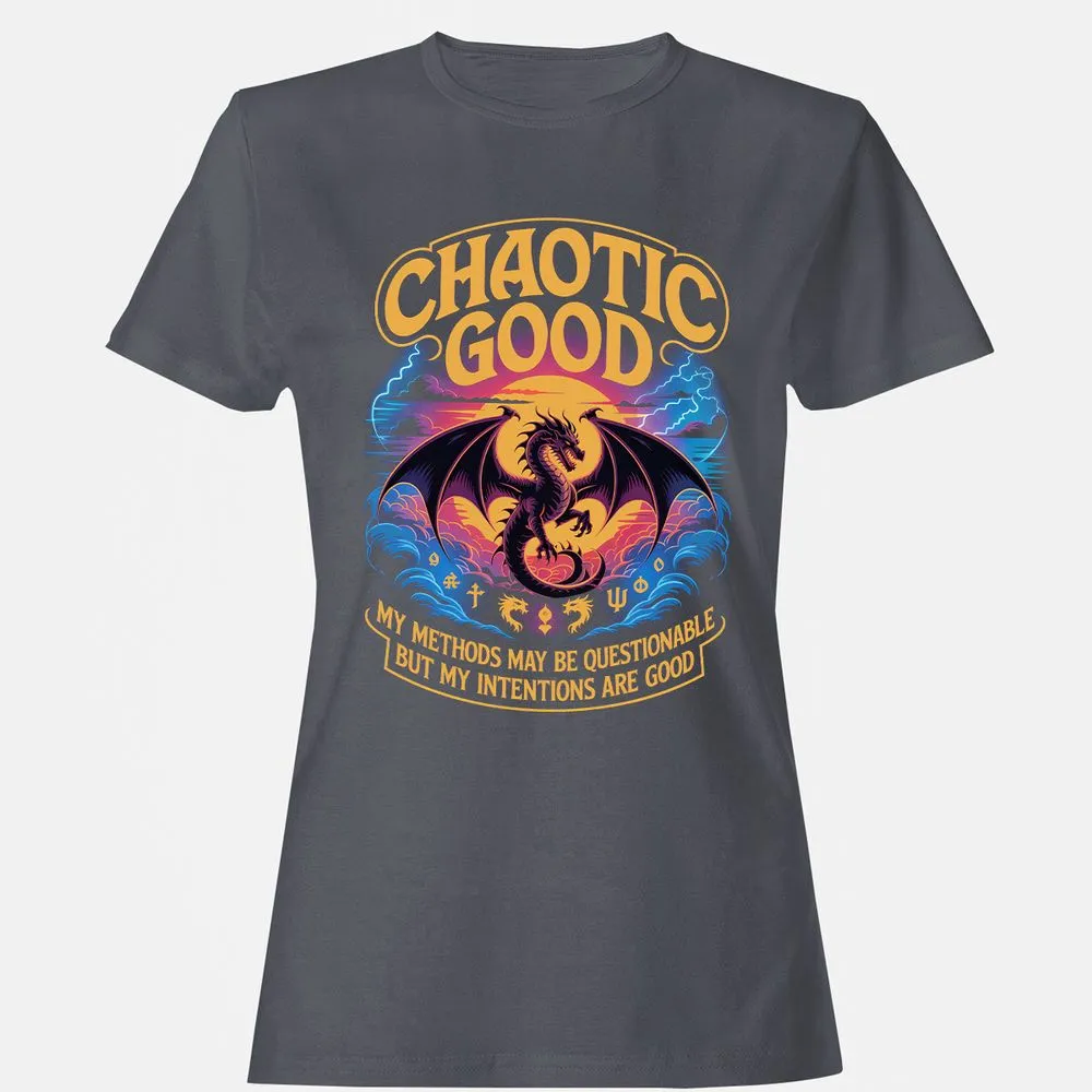 Chaotic Good Women's T-Shirt - Dark Heather - 5