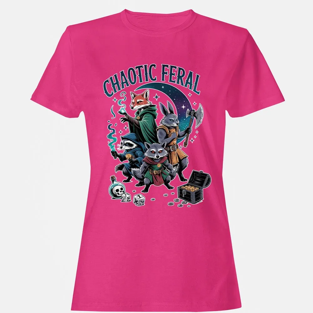 Chaotic Feral Women's T-Shirt - Heliconia - 6