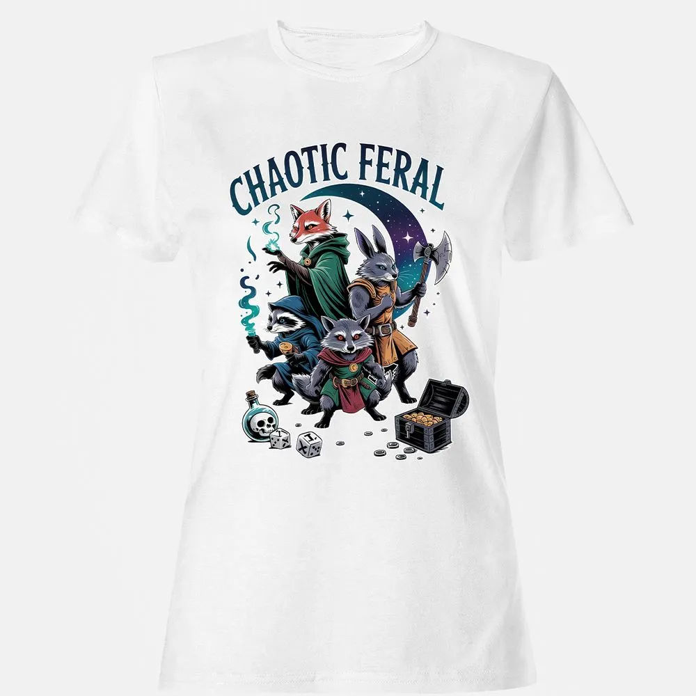 Chaotic Feral Women's T-Shirt - White - 16
