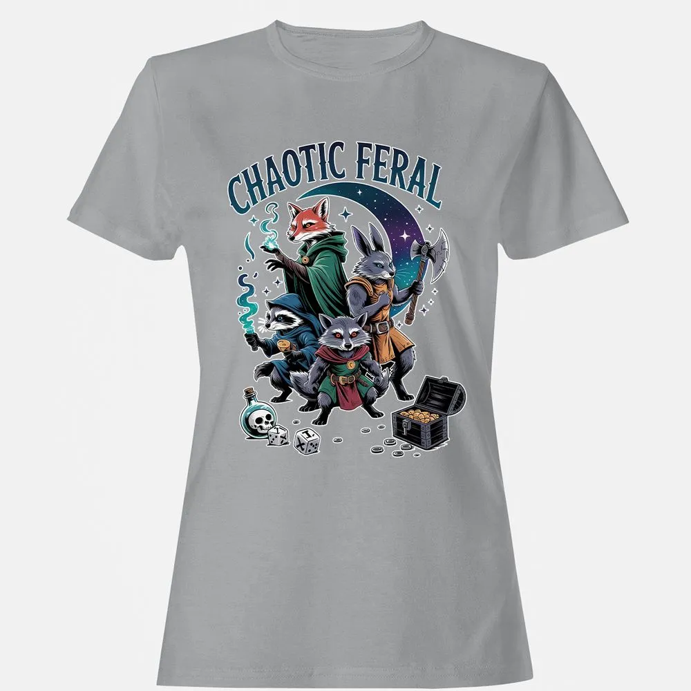 Chaotic Feral Women's T-Shirt - Sport Grey - 15