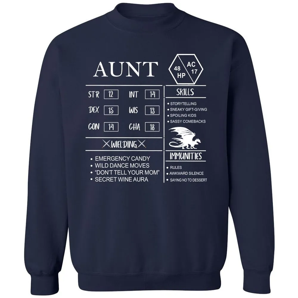 Aunt Stats Classic Unisex Sweatshirt - Navy - 2