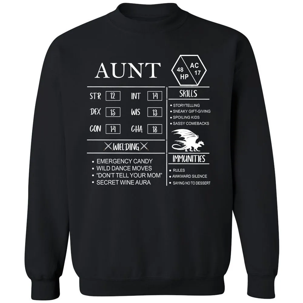 Aunt Stats Classic Unisex Sweatshirt - Black - 1