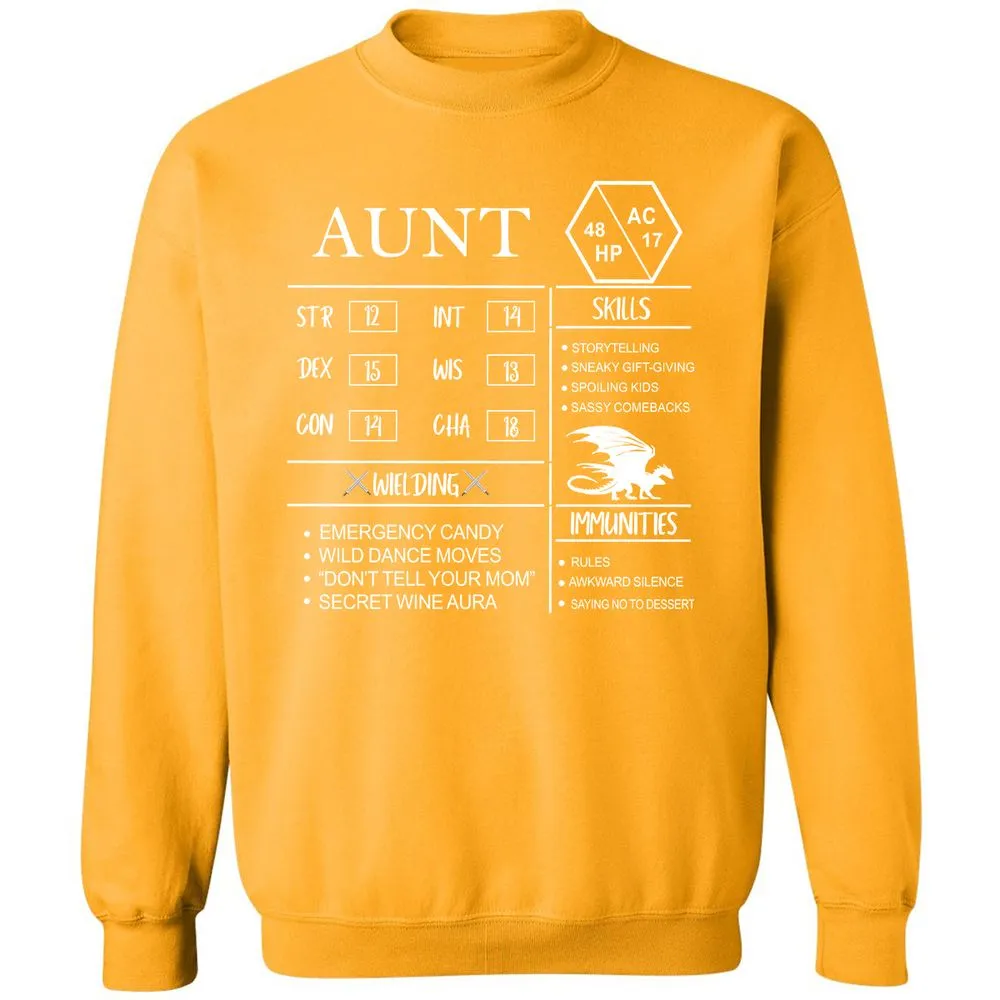 Aunt Stats Classic Unisex Sweatshirt - Gold - 11